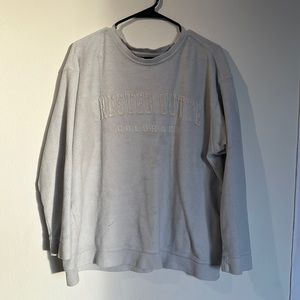 🟠 crested butte colorado blue cordouroy crewneck sweatshirt